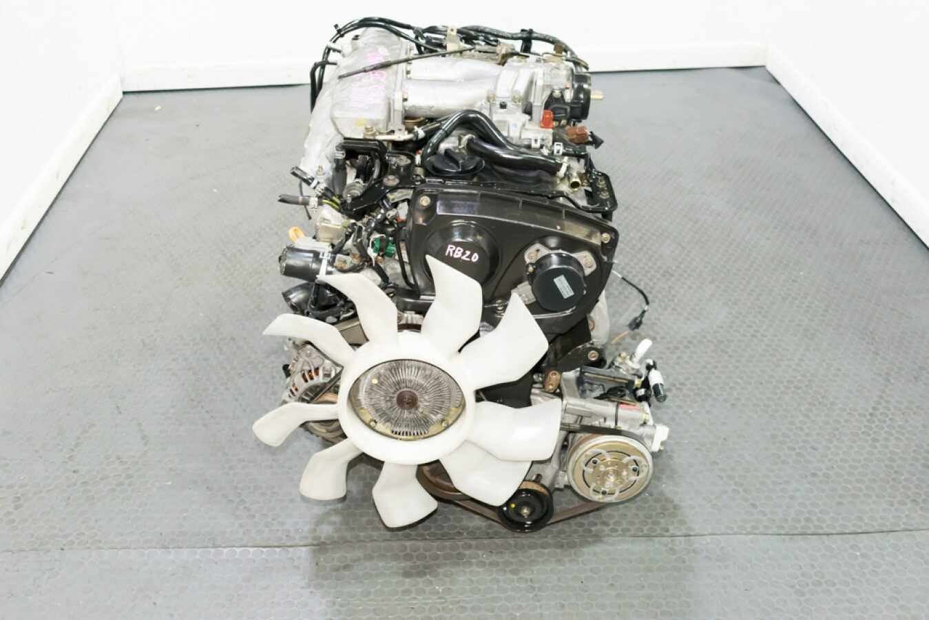 Low Mileage Very Clean Nissan Skyline R34 RB20DE Neo 2.0L DOHC Non Turbo Inline 6 Cylinder Engine with ECU and Wire Harness for sale. - Image 3