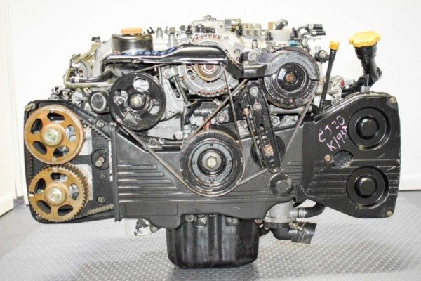 Used Low Mileage EJ20D DOHC 2.0L Replacement Engine for EJ25D 2.5L to fit 96-99 Legacy Outback.