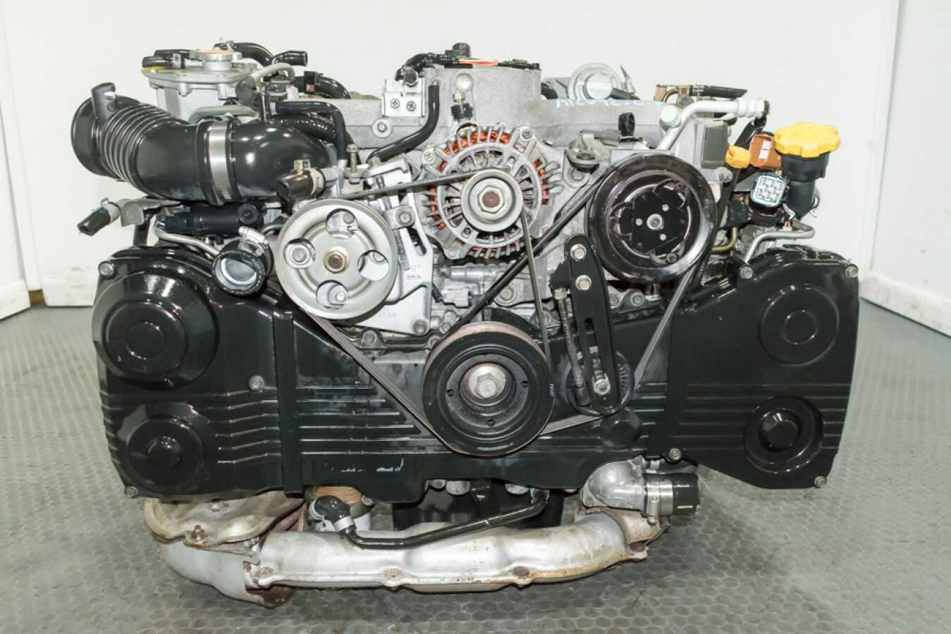 Clean Low Mileage JDM 02-05 Subaru Impreza WRX EJ205 Replacement Motor with AVCS, TGV, and TD04 Turbo for sale.