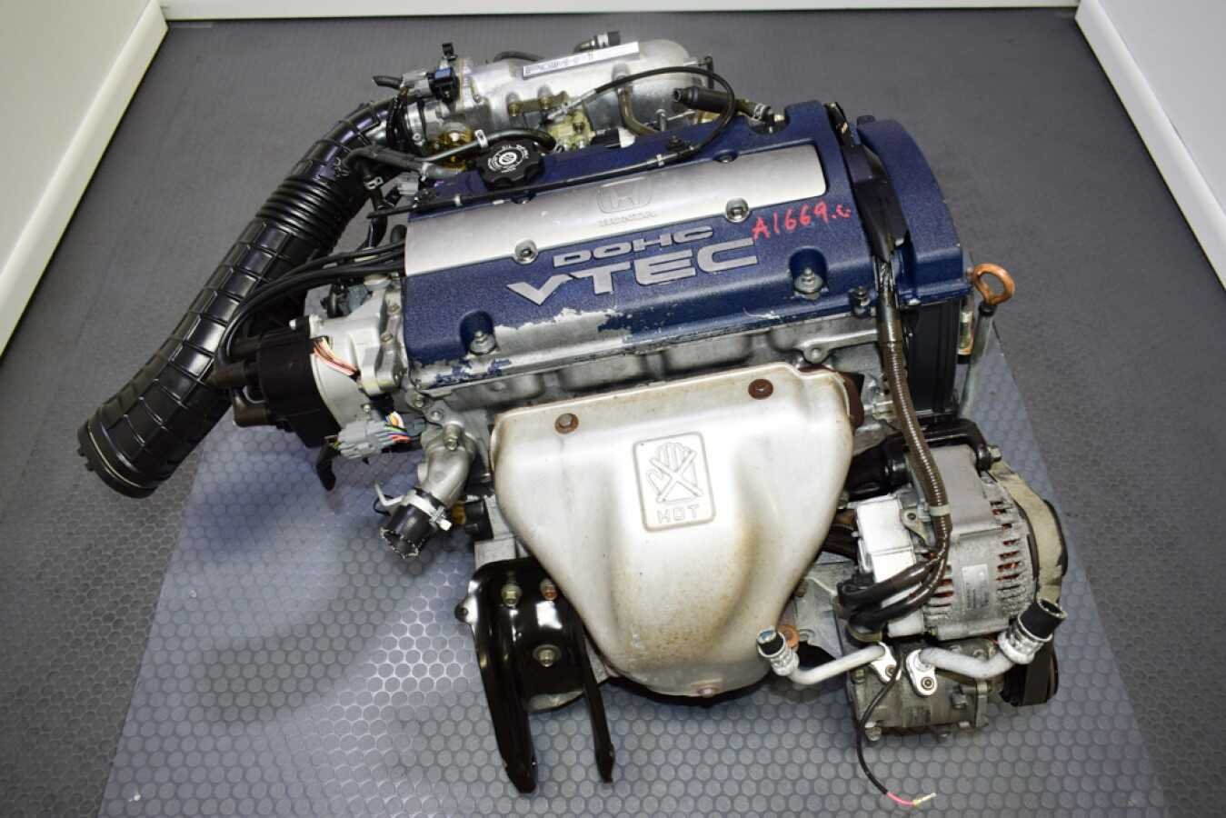 97 98 99 2000 2001 Honda Accord and Prelude H23A Blue Top DOHC Vtec 2.3L Replacement Engine for Sale. - Image 6