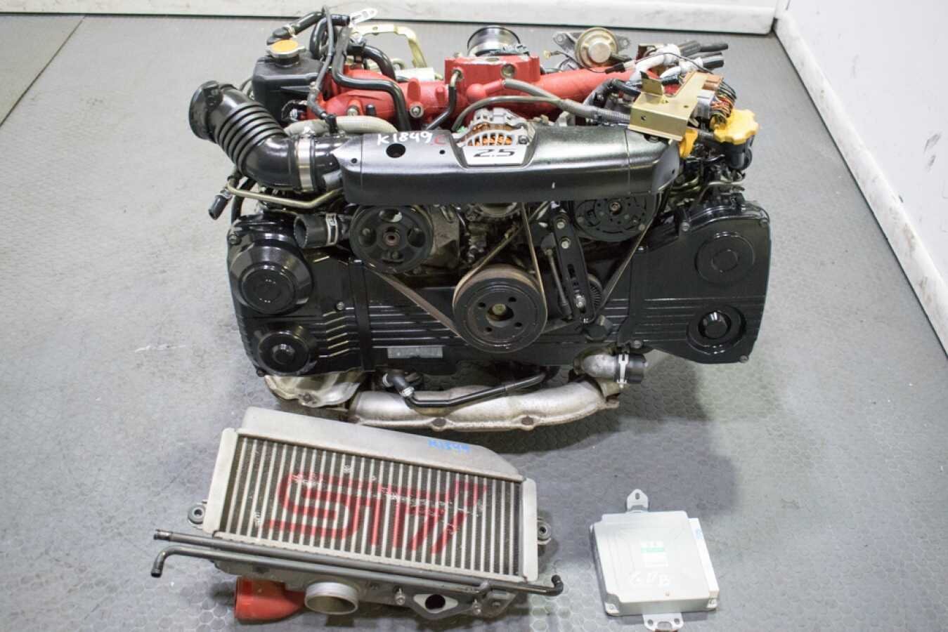 JDM Subaru Forester STI EJ255 Engine with VF41 Turbo for 2004 2005 2006 2007 WRX STI Fitment, See Compression Test Video. - Image 4