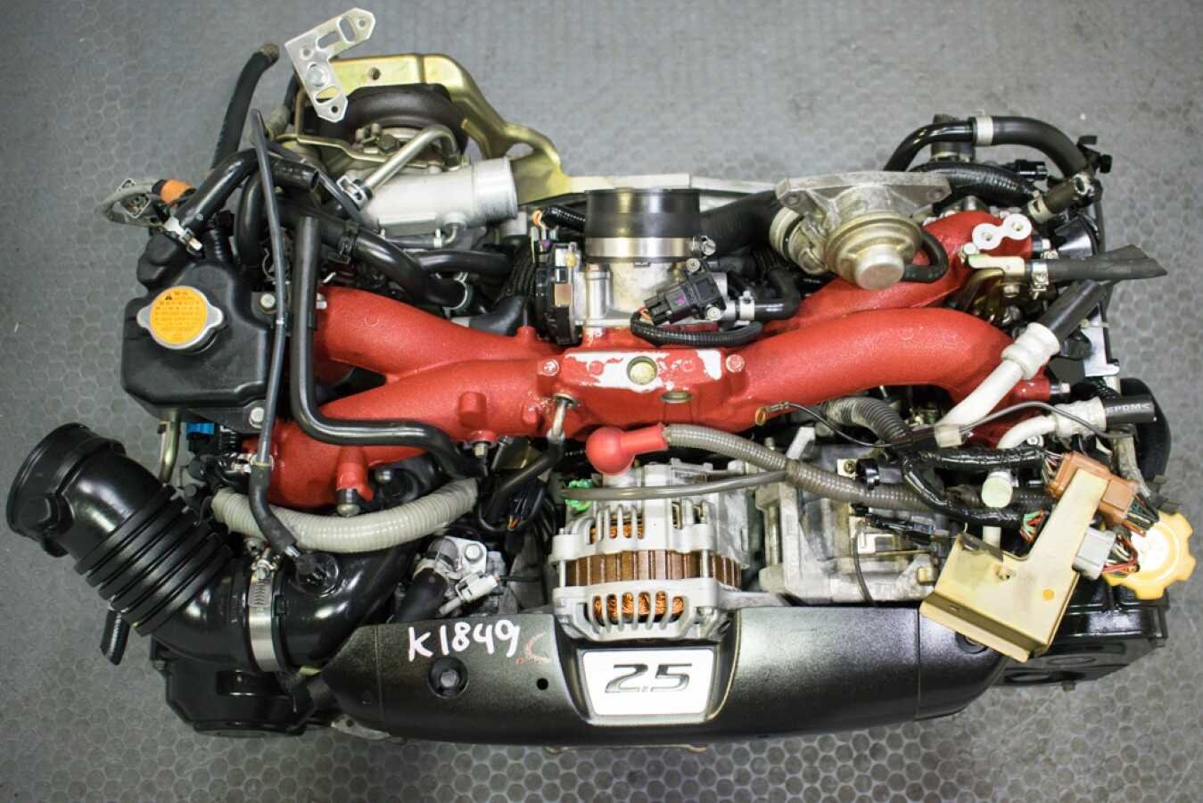JDM Subaru Forester STI EJ255 Engine with VF41 Turbo for 2004 2005 2006 2007 WRX STI Fitment, See Compression Test Video. - Image 8