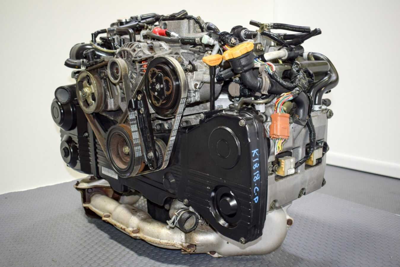 JDM 2.0L EJ205 DOHC 2002-2005 Cable Throttle TD04 Turbocharged & TGV Engine for Sale - Image 3