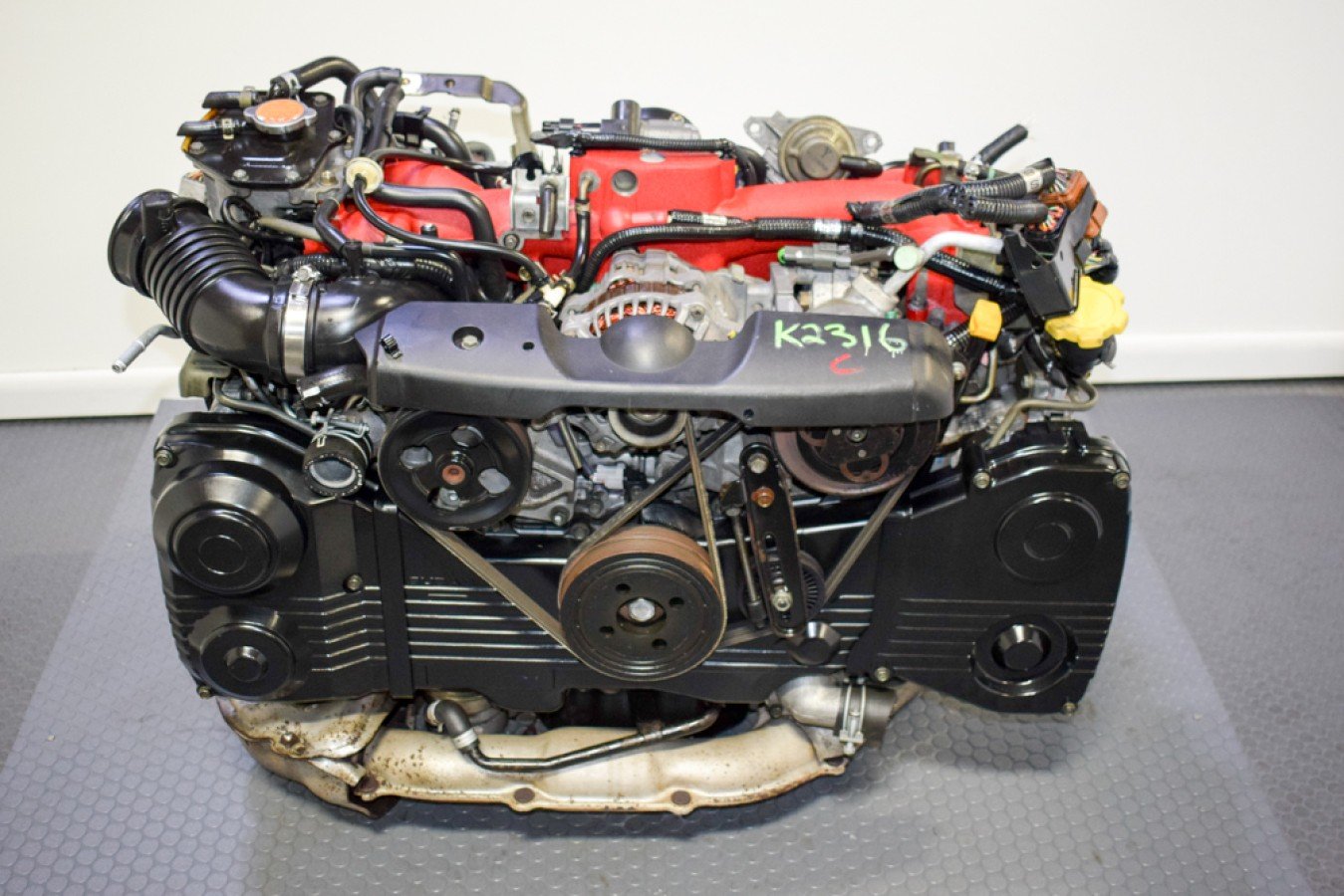 2002-2005 Subaru Impreza WRX STI EJ207 Version 7 Engine with VF30 Single Scroll Turbo, TMIC and Ecu for Sale. - Image 2