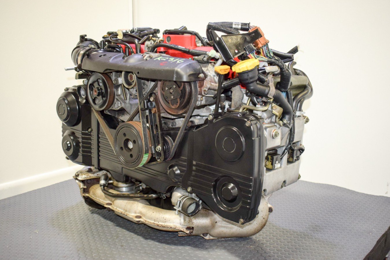 2002-2005 Subaru Impreza WRX STI EJ207 Version 7 Engine with VF30 Single Scroll Turbo, TMIC and Ecu for Sale. - Image 4