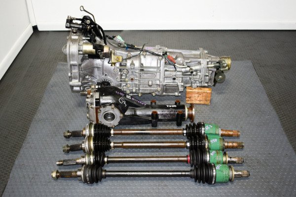 JDM WRX 2006-2014 Replacement 5-Speed Manual Push-Type Transmission with GD Axles and Rear 4.444 LSD Diff